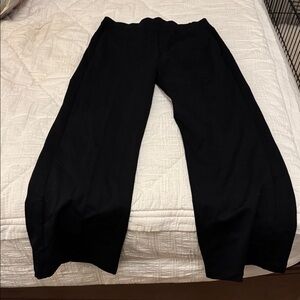 NWOT American Giant Womens Ponte Straight Pant L Black Pull On Pockets